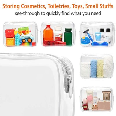 Borsa cosmetica di chiaro dell'articolo da toeletta della borsa di quarto di dimensione trucco impermeabile di viaggio per gli uomini delle donne