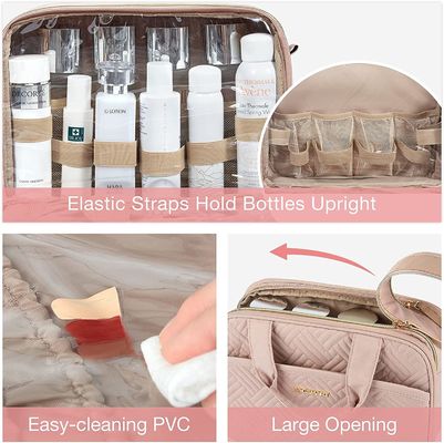 Organizzatore cosmetico Bag Water Resistant di trucco della borsa dell'articolo da toeletta di viaggio di grande capacità