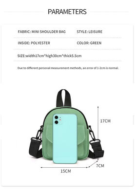 Versione coreana Girl Bouncing Di Small Bag sveglia della borsa di Casual Small Canvas del messaggero