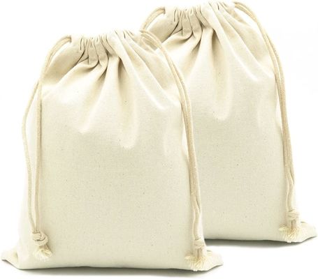 Borse per borse con coulisse in mussola di cotone, leggere e resistenti