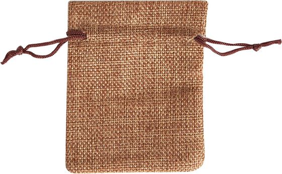 3x4 misurano le borse in pollici di tela da imballaggio di tela con il cordone che i sacchetti riutilizzabili dei gioielli elaborano le borse del regalo per il Natale