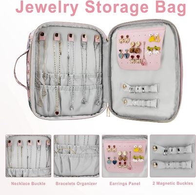 Grande bene durevole extra e borsa leggera della spazzola di Water Resistant Makeup dell'organizzatore di trucco di doppio strato della borsa di trucco