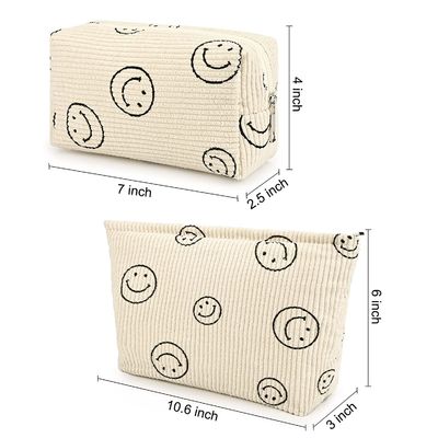 Organizzatore cosmetico Cute Makeup Bag della borsa dell'articolo da toeletta di viaggio della tela di capacità della borsa di trucco qualità antiurto della borsa di grande
