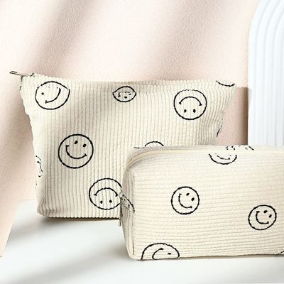 Organizzatore cosmetico Cute Makeup Bag della borsa dell'articolo da toeletta di viaggio della tela di capacità della borsa di trucco qualità antiurto della borsa di grande
