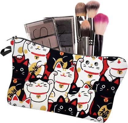 Lucky Cat Cosmetic Bag per le borse di trucco delle donne viaggia organizzatore impermeabile degli accessori della borsa dell'articolo da toeletta