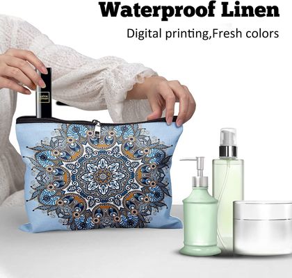 La borsa cosmetica di trucco leggero per trucco della grande capacità delle donne insacca gli organizzatori 10 * 8in degli accessori della borsa dell'articolo da toeletta di viaggio