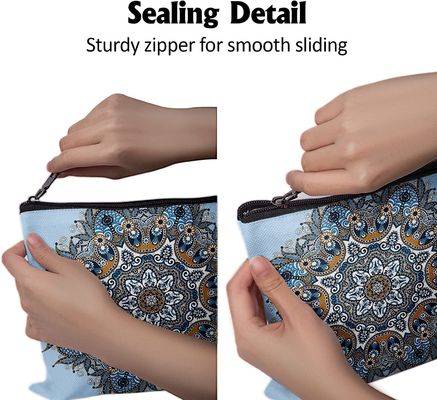 La borsa cosmetica di trucco leggero per trucco della grande capacità delle donne insacca gli organizzatori 10 * 8in degli accessori della borsa dell'articolo da toeletta di viaggio