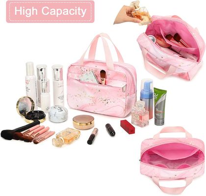 La borsa di trucco per le ragazze delle donne viaggia Tote Large Make Up Organizer che cosmetico l'articolo da toeletta insacca la borsa impermeabile del sacchetto della chiusura lampo