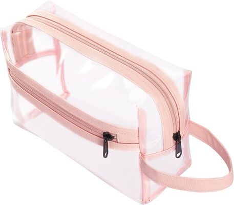 Chiara borsa rosa per le donne, organizzatore cosmetico impermeabile Bag dell'articolo da toeletta di trucco di viaggio per sciampo, accessori degli articoli da toeletta