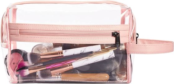 Chiara borsa rosa per le donne, organizzatore cosmetico impermeabile Bag dell'articolo da toeletta di trucco di viaggio per sciampo, accessori degli articoli da toeletta