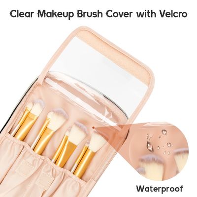 Borsa di trucco, borsa cosmetica portatile, organizzatore di caso di trucco di viaggio di grande capacità, borse nere di trucco per la borsa dell'articolo da toeletta delle donne