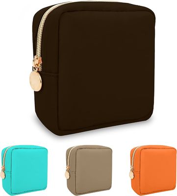 Mini Makeup Bag di nylon per la borsa, borsa cosmetica del sacchetto della chiusura lampo della piccola borsa sveglia di gusto squisito di trucco, sacchetto impermeabile della moneta di viaggio