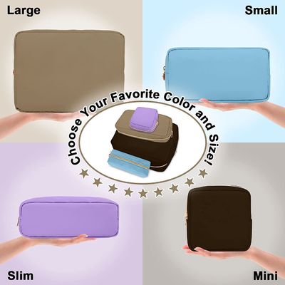 Mini Makeup Bag di nylon per la borsa, borsa cosmetica del sacchetto della chiusura lampo della piccola borsa sveglia di gusto squisito di trucco, sacchetto impermeabile della moneta di viaggio