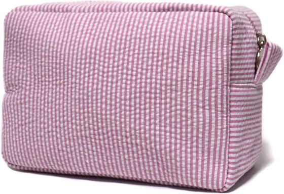 Borsa cosmetica leggera di rosa con la chiusura lampo