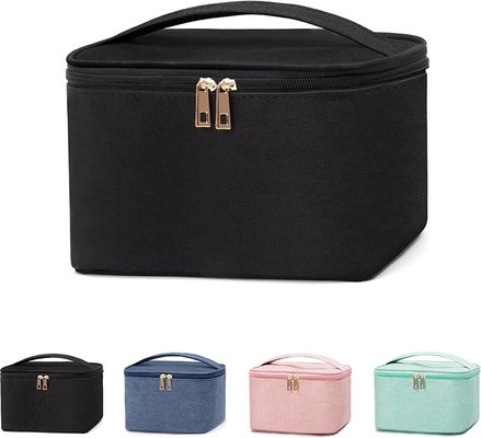 Organizzatore cosmetico portatile Storage Case della borsa antiurto di trucco piccolo con la maniglia per gioielli, rossetto, scatola cosmetica