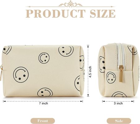 Borsa di trucco per la borsa cosmetica impermeabile di cuoio dell'unità di elaborazione della borsa di gusto squisito di trucco delle donne
