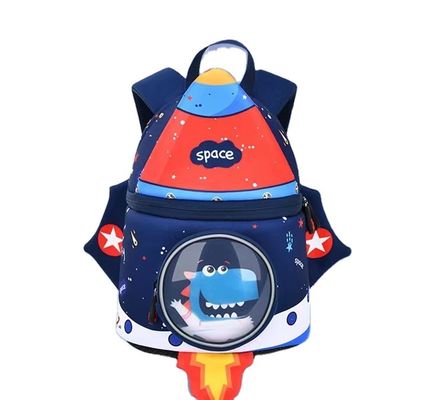 Borse 31 * 24 * 15 cm di istruzione del neoprene dello zaino 3D dei bambini di Rocket Shape SBR