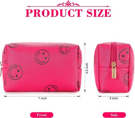 Organizzatore cosmetico impermeabile Cute Portable  della borsa di gusto squisito di cuoio di trucco dell'unità di elaborazione