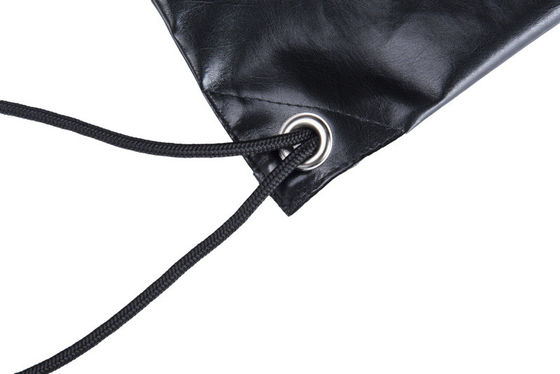 Borsa di corda impermeabile di stoccaggio dell'unità di elaborazione di cordone della cuffia avricolare di cuoio su ordinazione delle borse