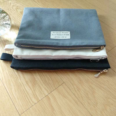 Personalizzi il sacchetto piano nero della tela per tasca libera riutilizzabile del cotone di Ipad ECO la piccola