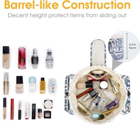 Grande organizzatore cosmetico dell'articolo da toeletta delle donne della borsa del cordone della borsa multifunzionale ed impermeabile di trucco per il viaggio