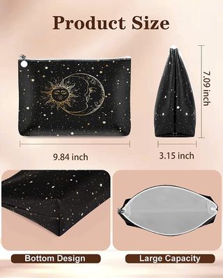 Borsa cosmetica della borsa impermeabile di trucco per la piccola borsa di trucco delle donne per la borsa, il Sun ed il sacchetto di trucco dei regali della luna