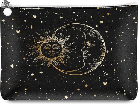 Borsa cosmetica della borsa impermeabile di trucco per la piccola borsa di trucco delle donne per la borsa, il Sun ed il sacchetto di trucco dei regali della luna