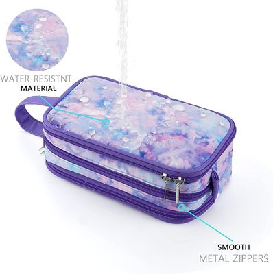 Borsa dell'articolo da toeletta di viaggio per poco giovane viaggio d'attaccatura impermeabile teenager della borsa del lavaggio di trucco cosmetico delle ragazze