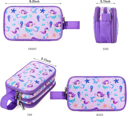 Borsa dell'articolo da toeletta di viaggio per gli articoli da toeletta di viaggio d'attaccatura impermeabili del bambino della borsa del lavaggio di piccolo trucco cosmetico delle ragazze