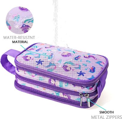 Borsa dell'articolo da toeletta di viaggio per gli articoli da toeletta di viaggio d'attaccatura impermeabili del bambino della borsa del lavaggio di piccolo trucco cosmetico delle ragazze