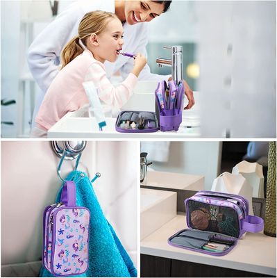 Borsa dell'articolo da toeletta di viaggio per gli articoli da toeletta di viaggio d'attaccatura impermeabili del bambino della borsa del lavaggio di piccolo trucco cosmetico delle ragazze