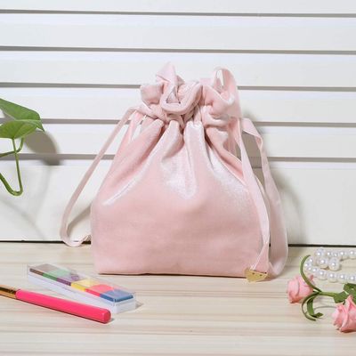 Borsa per le ragazze delle donne, materiale di trucco del velluto con il cordone per l'organizzatore cosmetico di viaggio della borsa