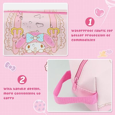 Borsa impermeabile e durevole di trucco per l'amico di ragazze - sacchetto cosmetico di viaggio sveglio del coniglio
