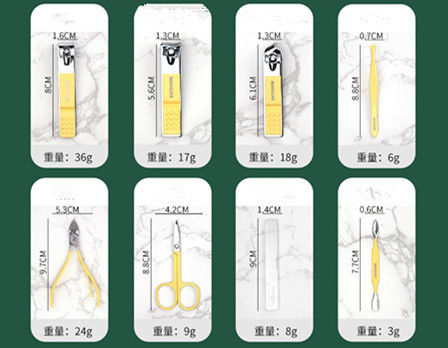 L'unghia Clippers dell'insieme di manicure foggia le forbici Kit For Manicure Tools delle taglierine dell'unghia del cucchiaio dell'orecchio di acciaio inossidabile della famiglia 4/12/16Pcs