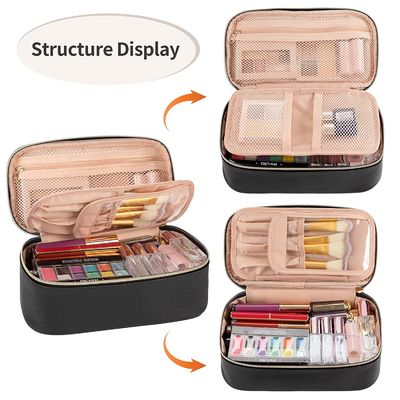 Piccola borsa cosmetica, borsa sveglia portatile di trucco di viaggio per le donne e ragazze