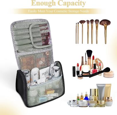 Borsa da toilette protettiva antiurto portatile per donna Borsa da trucco da viaggio multifunzionale Borsa cosmetica carina