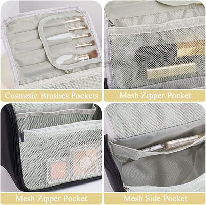 Borsa da toilette protettiva antiurto portatile per donna Borsa da trucco da viaggio multifunzionale Borsa cosmetica carina