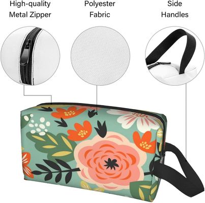 Borsa cosmetica impermeabile multifunzionale Digital dell'articolo da toeletta delle borse stampata