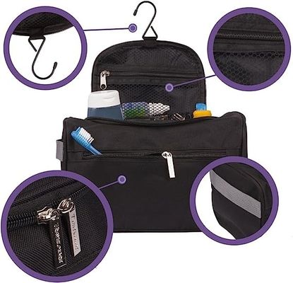 Organizzatore d'attaccatura antiurto Bathroom Hygiene Dopp Kit With Hook della borsa dell'articolo da toeletta di viaggio