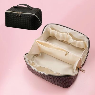 I cosmetici della borsa di trucco di modo insaccano il tessuto dell'unità di elaborazione impermeabile ed a prova d'umidità
