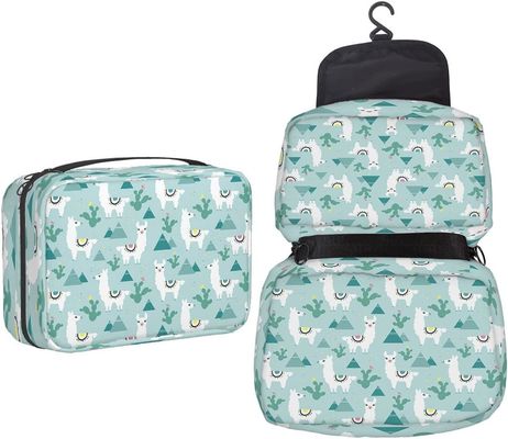 Borsa da viaggio Cactus e montagne Borsa da toilette appesa Borsa da trucco per ufficio scolastico