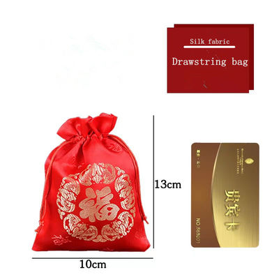 Colore festivo bundle materiale satinato tascabile per la collezione di regali