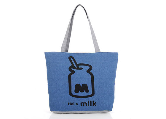 Grandi borse colorate Tote Bags For School riutilizzabile della tela di Eco