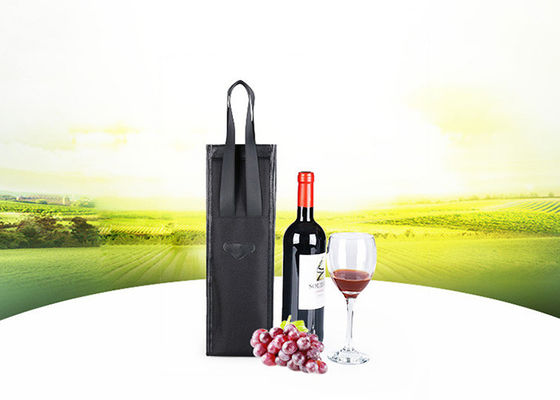 Il dispositivo di raffreddamento di vino nero di cuoio del vegano insacca per l'OEM di Champagne Cooler Bag del regalo
