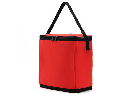 L'adulto su ordinazione di Logo Waterproof Lunch Containers Red ha isolato il dispositivo di raffreddamento Tote Bags